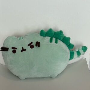 GUND Pusheen Pusheenosaurus Dinosaur Cat Plush Stuffed Animal Green 7"X13”